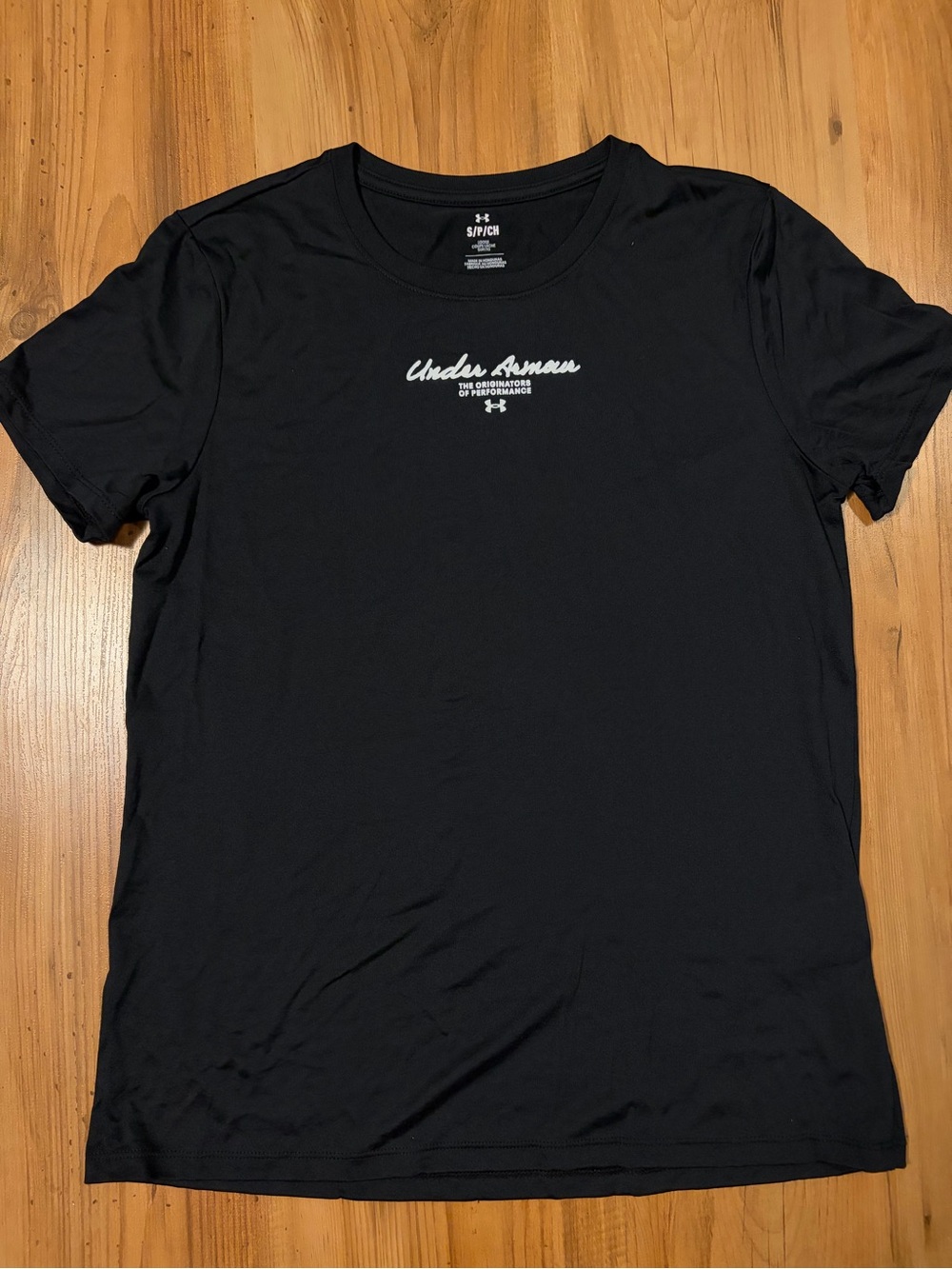 Under Armour Black Short-Sleeve Logo Crew Tee